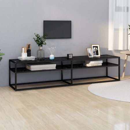 TV-Möbel gehärtetes Glas schwarzer Marmor Farbe 180x40x40,5 cm von , TV-Möbel - Ref: Foro24-331725, Preis: 123,12 €, Rabatt: %