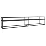 Mueble de TV vidrio templado color mármol negro 220x40x40,5 cm by , TV Furniture - Ref: Foro24-331733, Price: 126,00 €, Disco...
