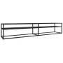 TV-Möbel aus schwarzem Marmor in den Maßen 220x40x40,5 cm mit gehärtetem Glas. von , TV-Möbel - Ref: Foro24-331733, Preis: 12...