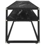TV-Möbel aus schwarzem Marmor in den Maßen 220x40x40,5 cm mit gehärtetem Glas. von , TV-Möbel - Ref: Foro24-331733, Preis: 12...