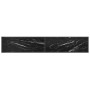 Mueble de TV vidrio templado color mármol negro 220x40x40,5 cm by , TV Furniture - Ref: Foro24-331733, Price: 126,00 €, Disco...