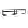 TV-Möbel aus schwarzem Marmor in den Maßen 220x40x40,5 cm mit gehärtetem Glas. von , TV-Möbel - Ref: Foro24-331733, Preis: 12...