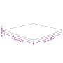 Tablero de mesa cuadrado madera roble marrón claro 90x90x1,5 cm de , Tableros para mesas - Ref: Foro24-343005, Precio: 106,17 €