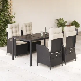 5-piece garden furniture set with black synthetic rattan cushions by , Garden sets - Ref: Foro24-3213061, Price: 668,69 €, Di...