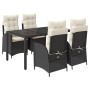 5-teiliges Gartenmöbel-Set mit Kissen synthetisches Rattan schwarz von , Gartensets - Ref: Foro24-3213061, Preis: 594,61 €, R...