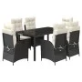 7-piece garden dining set with black synthetic rattan cushions by , Garden sets - Ref: Foro24-3213063, Price: 898,87 €, Disco...