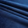 Cortinas opacas ganchos 2 pzas terciopelo azul oscuro 140x175cm