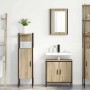 Juego de muebles de baño 3 pcs Marrón 60 x 30 x 60 cm