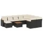 Garden sofa set 11 pieces and black synthetic rattan cushions by , Garden sets - Ref: Foro24-3258962, Price: 626,30 €, Discou...