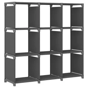 Shelving with 9 gray fabric cubes 103x30x107.5 cm by vidaXL, Bookcases and shelves - Ref: Foro24-322612, Price: 30,83 €, Disc...