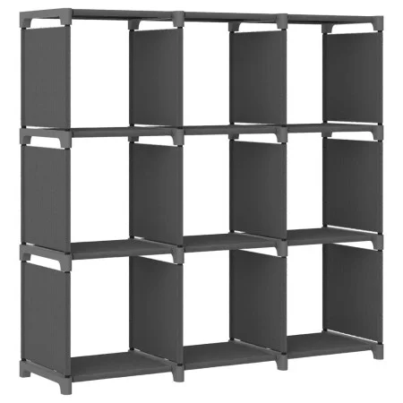 Shelving with 9 gray fabric cubes 103x30x107.5 cm by vidaXL, Bookcases and shelves - Ref: Foro24-322612, Price: 30,83 €, Disc...