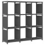 Regal mit 9 grauen Stoffwürfeln 103x30x107,5 cm von vidaXL, Bücherregale und Regale - Ref: Foro24-322612, Preis: 28,92 €, Rab...