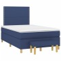 Boxspringbett mit blauem Stoffbezug und Matratze, 120x190 cm. von , Betten und Lattenroste - Ref: Foro24-3270403, Preis: 399,...