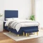 Cama box spring con colchón tela azul 120x190 cm de , Camas y somieres - Ref: Foro24-3270403, Precio: 419,20 €, Descuento: %