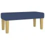 Cama box spring con colchón tela azul 120x190 cm de , Camas y somieres - Ref: Foro24-3270403, Precio: 419,20 €, Descuento: %