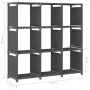 Shelving with 9 gray fabric cubes 103x30x107.5 cm by vidaXL, Bookcases and shelves - Ref: Foro24-322612, Price: 30,83 €, Disc...