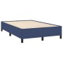 Boxspringbett mit blauem Stoffbezug und Matratze, 120x190 cm. von , Betten und Lattenroste - Ref: Foro24-3270347, Preis: 401,...