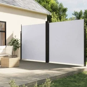 Retractable white side awning 220x600 cm by , Umbrellas - Ref: Foro24-4004676, Price: 157,43 €, Discount: %