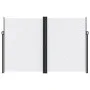 Toldo lateral retráctil blanco 220x600 cm de , Sombrillas - Ref: Foro24-4004676, Precio: 157,43 €, Descuento: %