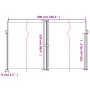 Retractable white side awning 220x600 cm by , Umbrellas - Ref: Foro24-4004676, Price: 160,25 €, Discount: %