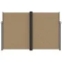 Retractable side awning in taupe gray, 220x1000 cm. by , Umbrellas - Ref: Foro24-4004784, Price: 178,62 €, Discount: %