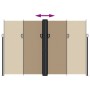 Retractable side awning in taupe gray, 220x1000 cm. by , Umbrellas - Ref: Foro24-4004784, Price: 182,56 €, Discount: %