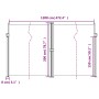 Seitliches ausziehbares weißes Markisentuch 200x1200 cm. von , Sonnenschirme - Ref: Foro24-4004856, Preis: 172,34 €, Rabatt: %