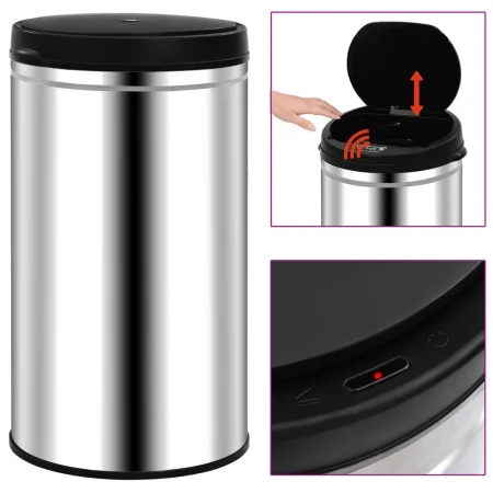 Trash can with automatic sensor 60 L stainless steel by vidaXL, Garbage cans and trash cans - Ref: Foro24-322695, Price: 125,...