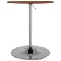 Tall solid oak wood high table dark brown Ø60x89.5 cm by , Kitchen and dining tables - Ref: Foro24-3270628, Price: 94,34 €, D...