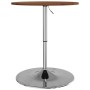 Tall solid oak wood high table dark brown Ø60x89.5 cm by , Kitchen and dining tables - Ref: Foro24-3270628, Price: 95,37 €, D...