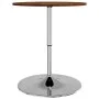 Tall solid oak wood high table dark brown Ø60x89.5 cm by , Kitchen and dining tables - Ref: Foro24-3270628, Price: 94,34 €, D...