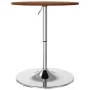 Tall solid oak wood high table dark brown Ø60x89.5 cm by , Kitchen and dining tables - Ref: Foro24-3270628, Price: 94,34 €, D...