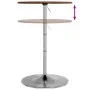 Tall solid oak wood high table dark brown Ø60x89.5 cm by , Kitchen and dining tables - Ref: Foro24-3270628, Price: 94,34 €, D...