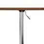 Tall solid oak wood high table dark brown Ø60x89.5 cm by , Kitchen and dining tables - Ref: Foro24-3270628, Price: 94,34 €, D...