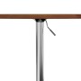 Tall solid oak wood high table dark brown Ø60x89.5 cm by , Kitchen and dining tables - Ref: Foro24-3270628, Price: 95,37 €, D...