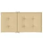 Cojines silla respaldo bajo 2 ud tela beige melange 100x50x4 cm de , Cojines para sillas y sofás - Ref: Foro24-4002454, Preci...