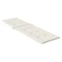 Cushion for sun lounger in cream melange fabric (75+105)x50x3 cm by , Cushions for chairs and sofas - Ref: Foro24-4002489, Pr...