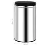 Trash can with automatic sensor 60 L stainless steel by vidaXL, Garbage cans and trash cans - Ref: Foro24-322695, Price: 125,...