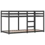 Bunk bed with solid pine wood curtains in blue, 90x190 cm. by , Beds and slatted bases - Ref: Foro24-3283884, Price: 212,92 €...