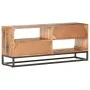 Mueble para TV de madera maciza de acacia rugosa 120x30x50 cm de vidaXL, Muebles TV - Ref: Foro24-320914, Precio: 183,00 €, D...