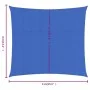 Blue square HDPE sail shade 160 g/m² 4x4 m by , Umbrellas - Ref: Foro24-311496, Price: 38,83 €, Discount: %
