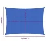 Toldo de vela rectangular HDPE azul 2,5x5 m by , Umbrellas - Ref: Foro24-311511, Price: 35,36 €, Discount: %