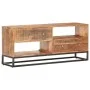 Mueble para TV de madera maciza de acacia rugosa 120x30x50 cm de vidaXL, Muebles TV - Ref: Foro24-320914, Precio: 183,00 €, D...