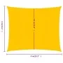 Square yellow HDPE sail shade 160 g/m² 4x4 m by , Umbrellas - Ref: Foro24-311551, Price: 39,20 €, Discount: %