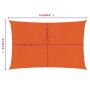 Rectangular HDPE orange shade sail 160 g/m² 4x5 m by , Umbrellas - Ref: Foro24-311683, Price: 46,52 €, Discount: %