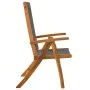 Juego comedor de jardín 9 pzas madera maciza acacia y textileno by , Garden sets - Ref: Foro24-3279257, Price: 807,02 €, Disc...