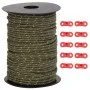 Windseil mit reflektierenden Streifen und Spanngurten 50 m 3 mm von , Zeltzubehör - Ref: Foro24-4008118, Preis: 11,97 €, Raba...