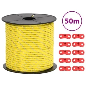 Windschnur mit reflektierenden Streifen und Spanngurten 50 m 4 mm von , Zeltzubehör - Ref: Foro24-4008126, Preis: 13,16 €, Ra...