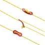 Cuerda de vientos con tiras reflectantes y tensores 50 m 4 mm de , Accesorios para tiendas de campaña - Ref: Foro24-4008126, ...