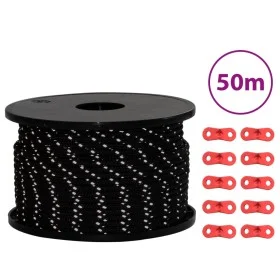Windschnur mit reflektierenden Streifen und Spanngurten 50 m 5 mm von , Zeltzubehör - Ref: Foro24-4008130, Preis: 15,42 €, Ra...